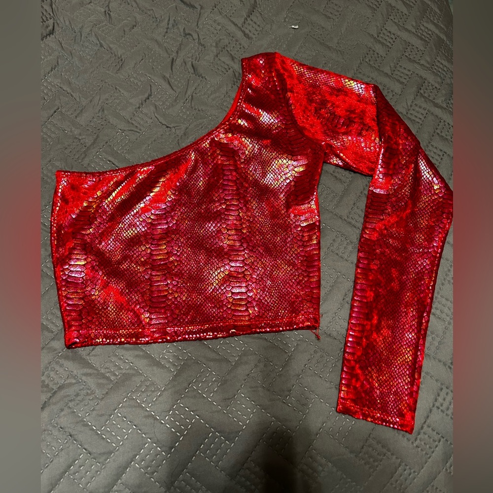 Freedom Rave Wear red reptile top